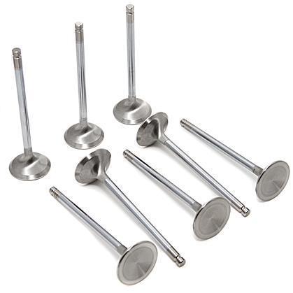 GSC P-D Chrome Polished Exhaust Valve - 31.5mm Head (+1mm) - Evo 1-9 / 90-98 DSM (Set 8)