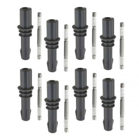 ACCEL High Performance Ignition Coil boots, 2004-2008.5 Ford 3-valve engines, Black, 8-Pack