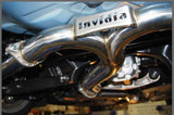 Invidia Q300 Twin Outlet Rolled Titanium Burnt Quad Tip Cat-Back Exhaust | 2015+ Subaru WRX / STI