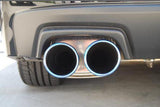 Invidia Q300 Twin Outlet Rolled Titanium Burnt Quad Tip Cat-Back Exhaust | 2015+ Subaru WRX / STI