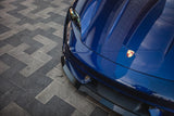VR Aero Carbon Fiber Front Lip Spoiler Porsche Taycan Turbo | Turbo S