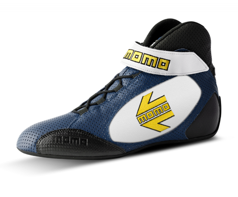 MOMO GT Pro Racing Shoe Blue/White Size 38