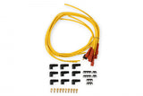 ACCEL Spark Plug Wire Set - 7mm - Super Stock with Copper Core - Universal Straight Boots - Yellow