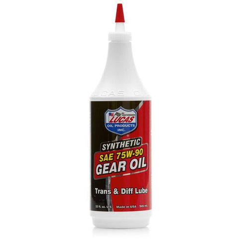 Lucas Oil Synthetic SAE 75W-90 Gear Oil - 1 Quart (10047)