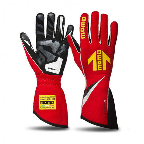 Momo Corsa R Red Racing Gloves Size 9
