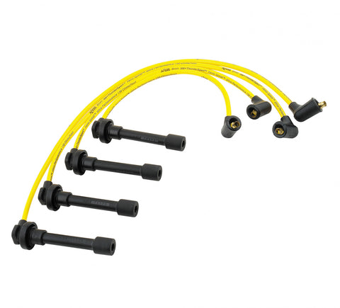 ACCEL Spark Plug Wire Set - 300  Spiral 8mm - Honda / Acura L4 1992-2002 - Yellow