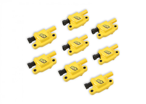 ACCEL Ignition Coils - SuperCoil GM LS2/LS3/LS7 engines, yellow, 8-pack