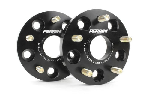 Perrin 5x114.3 Subaru Wheel Spacers - 20mm Hub-centric | 2005+ STI / 2015+ WRX
