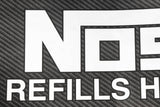 NOS NOS REFILLS HERE Carbon Fiber Decal