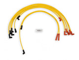 ACCEL Spark Plug Wire Set - 8mm - Super Stock - Graphite Core - Yellow with HEI Style Boots-