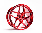 VR Forged D04 Wheel Brushed Red 18x9.5  40mm 5x114.3