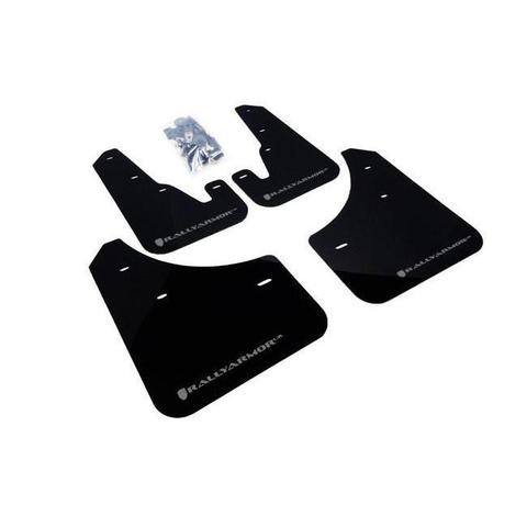 Rally Armor Black Mud Flap w/ Silver Logo Mazda 3 / Mazdaspeed 3 2004-2009