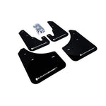 Rally Armor Black Mud Flap w/ White Logo 2004-2009 Mazda 3 / Mazdaspeed 3