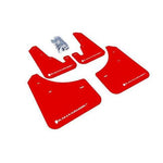 Rally Armor Red Mud Flap w/ White Logo Mazda 3 / Mazdaspeed 3 2004-2009