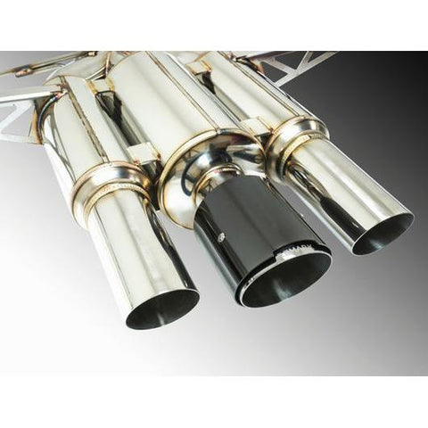 Remark Cat Back Exhaust Spec III-Triple Tip Black Chrome Tip Cover Honda Civic Type R 2017-2019
