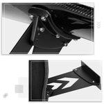 Carbon Fiber Spoiler - Universal (59") w / NRG arrow cut out stands and large end plates