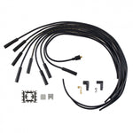 ACCEL Spark Plug Wire Set - 8mm - Universal - Black Wire with Black Straight Boots