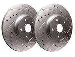 SP Performance 281mm Drilled And Slotted Front Brake Rotors | 2006-2020 Honda Civic