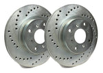 SP Performance 259.8mm Cross Drilled Rear Brake Rotors | 2006-2015 Honda Civic