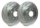 SP Performance Double Drilled and Slotted Front 262mm Brake Rotors | 2012-2015 Honda Civic