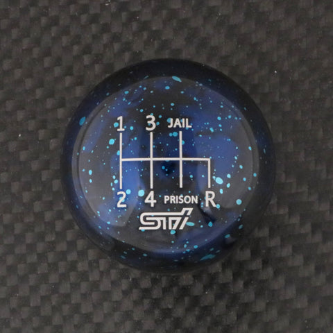 BLUE COSMIC SPACE - 6 SPEED STI JAIL-PRISON ENGRAVING - 6 SPEED STI FITMENT