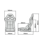 Bride Stradia III Reclining Seat - Red / FRP / Low Cushion