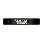 "SUBARU THINGS" PLATE DELETE