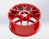 VR Forged D09 Wheel Package Subaru WRX STI 18x9.5 Brushed Red