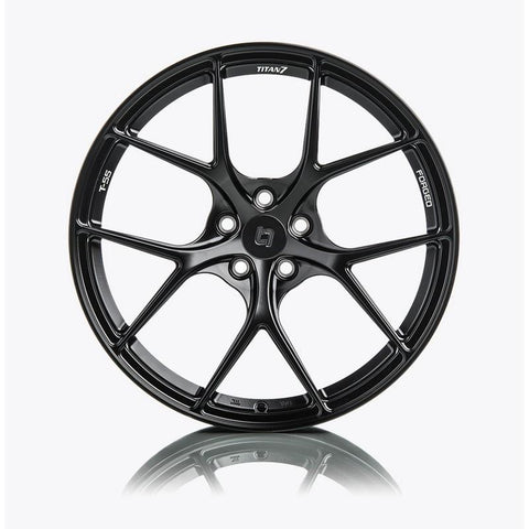 Titan 7 18 Inch T-S5 Machine Black Forged Wheels For Honda Civic Type R FK2