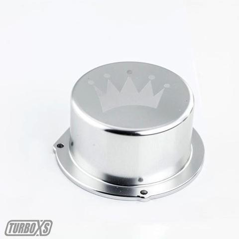 TurboXS Billet Aluminum Vacuum Pump Cover Silver Subaru WRX 2015-2019