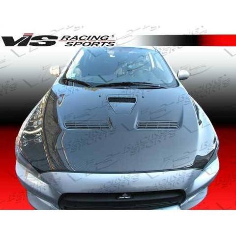 VIS Racing Carbon Fiber Hood OEM Style for Mitsubishi EVO 10 4DR 2008-2015