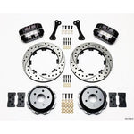 Wilwood Dynapro Black Anodize Slotted & Drilled Rear Brake Kit 2002-2005 Subaru WRX