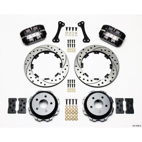 Wilwood Dynapro Black Anodize Slotted Rear Brake Kit 2002-2005 Subaru WRX