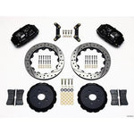 Wilwood W6A Black Slotted & Drilled Big Brake Front Brake Kit 2002-2014 Subaru WRX w/ 18-in Wheels