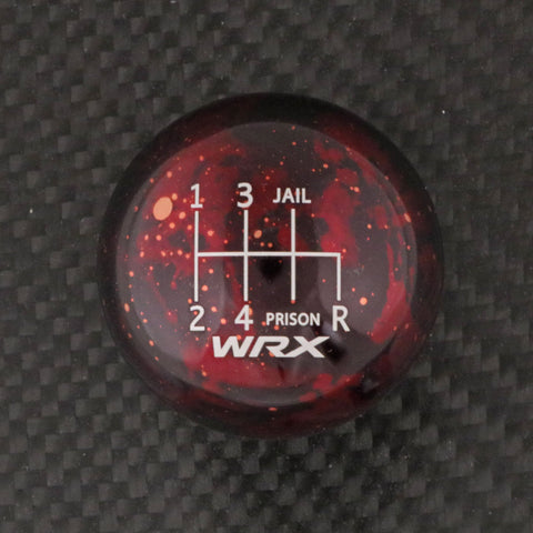 RED COSMIC SPACE - 6 SPEED WRX JAIL-PRISON ENGRAVING - 6 SPEED WRX FITMENT