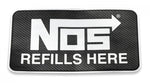 NOS NOS REFILLS HERE Carbon Fiber Decal